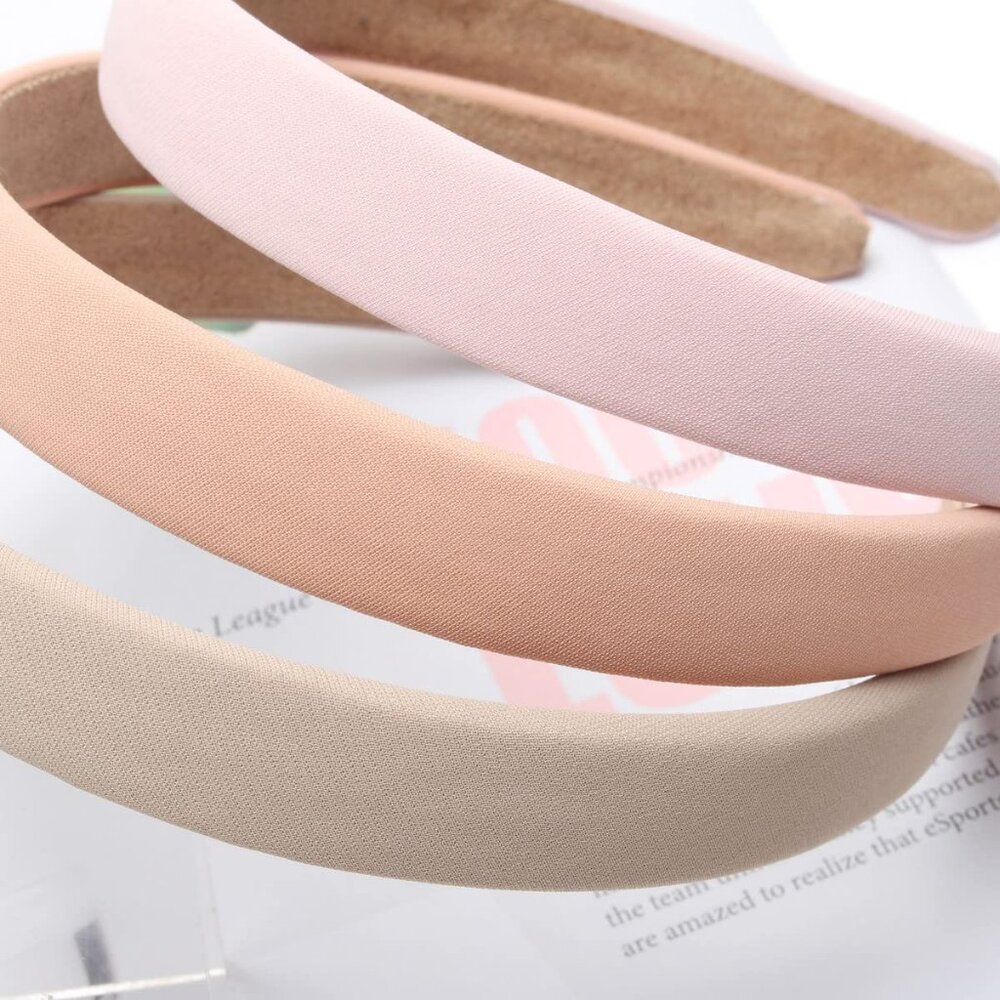 Solid Simple Headbands for Women 0.7inch Plain Soft Cloth Head Band No Slip Fash - Picture 4 of 8